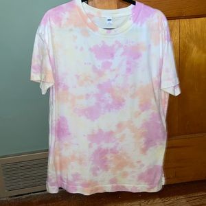 Oversized T-shirt - tie dyed - size small